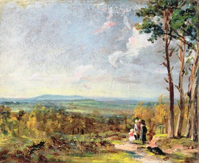 ハローに向かっているハムステッドヒース 作： John Constable