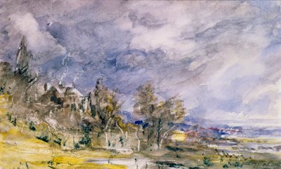 ウェルウォーク近くのハムステッドヒース、1834 作： John Constable