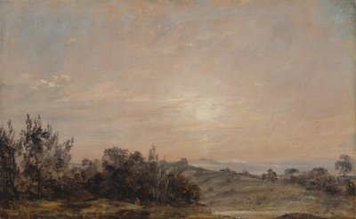 1821年から1822年、ハローの方を向いたハムステッド・ヒース。 作： John Constable