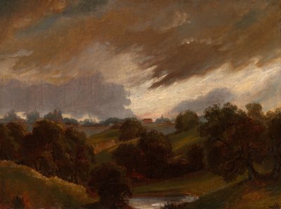 ハムステッド、嵐の空 作： John Constable