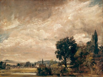 ソールズベリーのフィッシャー副司教邸から望むハーナム・リッジ 作： John Constable
