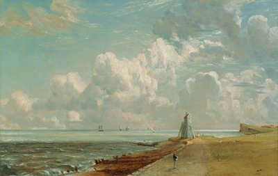ハーウィッチ、低灯台とビーコンヒル、1820年頃（キャンバスに油彩） 作： John Constable