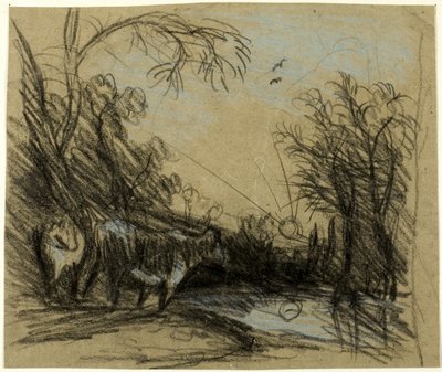 牛のいる風景 作： John Constable