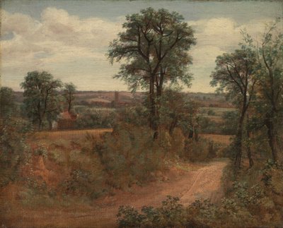デダム近くのレーン 作： John Constable