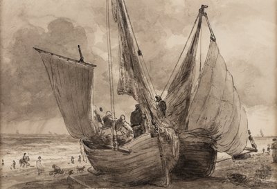 ブライトン、ラガーとホッグボート 作： John Constable