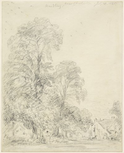 1835年7月18日、チチェスター近郊のモードリン 作： John Constable