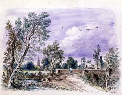 ミルフォード・ブリッジ 作： John Constable