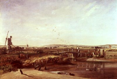 ミストレー、ストアーの谷（油彩・キャンバス 作： John Constable