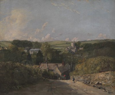 オスミントン村、1816 年から 1817 年。 作： John Constable