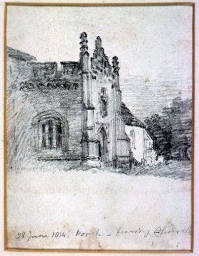ポーリングオブフィーリング教会、1814年6月28日 作： John Constable