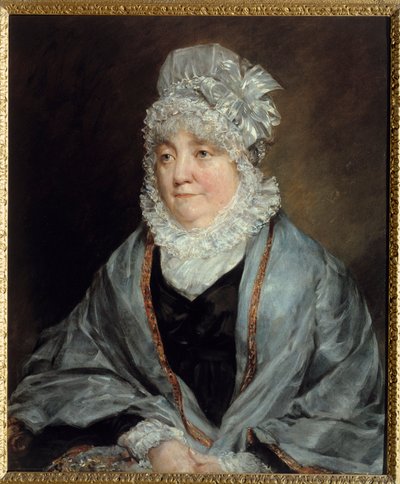 トゥダー夫人の肖像。ジョン・コンスタブル（1776-1837）による絵画 作： John Constable