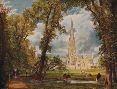 ソールズベリー大聖堂、1823年、1915年 作： John Constable