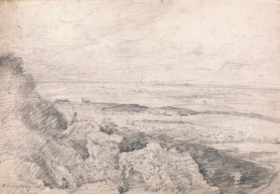 Planície de Salisbury de Old Sarum 作： John Constable