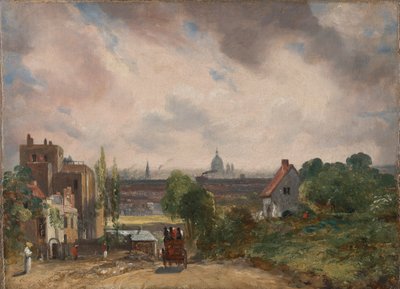 サー リチャード スティールズ コテージ、ハムステッド 作： John Constable