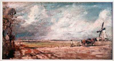 イギリス、イースト・バーグホルトの春（絵画 作： John Constable