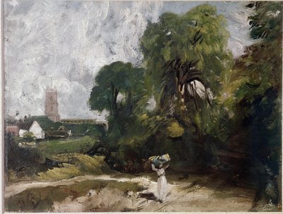 ストーク・バイ・ネイランド（油彩・キャンバス、1830年頃 作： John Constable