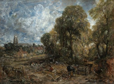 ストーク・バイ・ネイランド、1836年。 作： John Constable