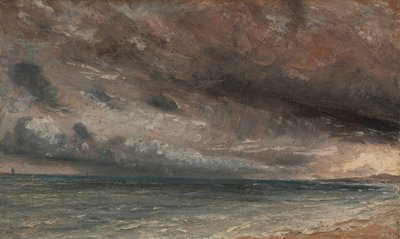 嵐の海、ブライトン 作： John Constable