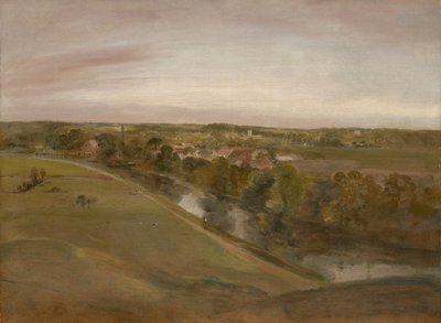 クームスのストラットフォードセントメアリー、1800年頃 作： John Constable