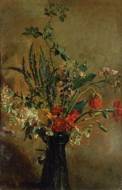 ヒヤシンスグラスの花の研究、1814年 作： John Constable