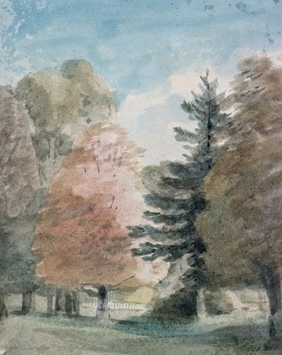 公園の木々（水彩）の研究 作： John Constable