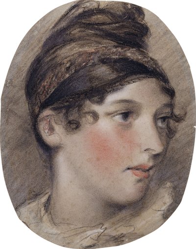 1808年の女性の首の研究 作： John Constable