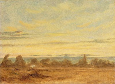 夏-夕方の風景（キャンバスに油彩） 作： John Constable