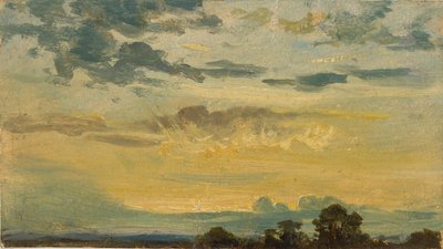 夏の日没 19世紀初頭 作： John Constable