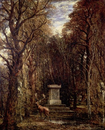 レイノルズの記憶の記念碑、コールトン、1833年 作： John Constable