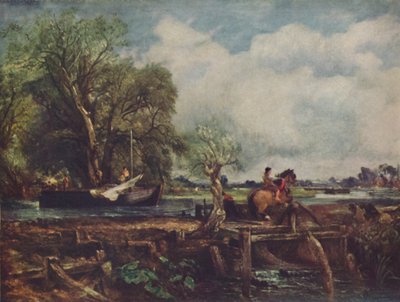 跳躍の馬、1825年、c1950。 作： John Constable