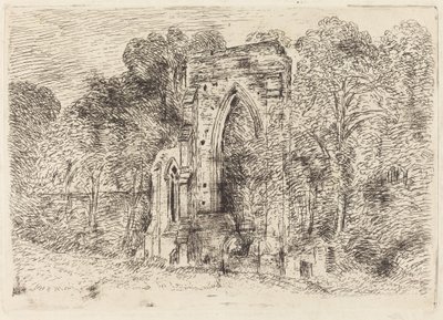 ネットリー修道院の廃墟 作： John Constable
