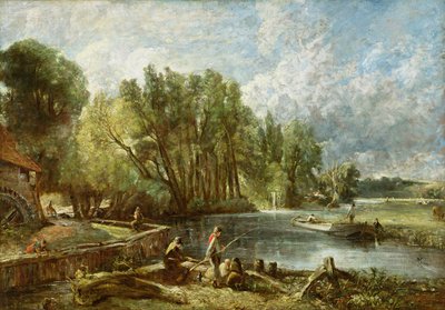 若いウォルトニア人-ストラットフォードミル、c.1819-25 作： John Constable