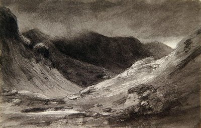 The vale of Newlands嵐のような午後 作： John Constable