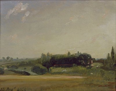 イーストバーグホルトのレクトリーに向かって見る 作： John Constable
