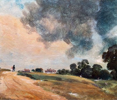 ハムステッドの眺め、真東を見る 作： John Constable
