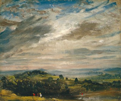 ハムステッド・ヒースからハロー方面を望む 作： John Constable