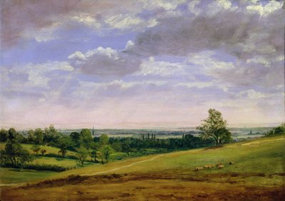 ハイゲートヒルからの眺め 作： John Constable