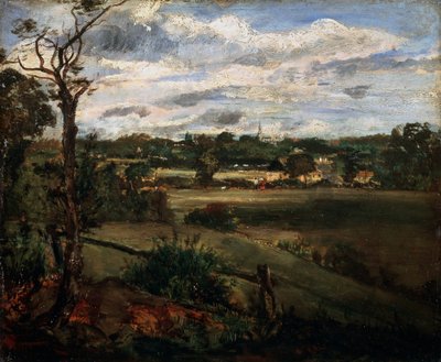 19世紀初頭のハムステッドヒースからのハイゲートの眺め 作： John Constable