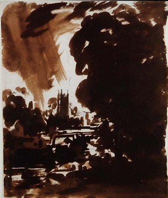 ストアー川の眺め 作： John Constable