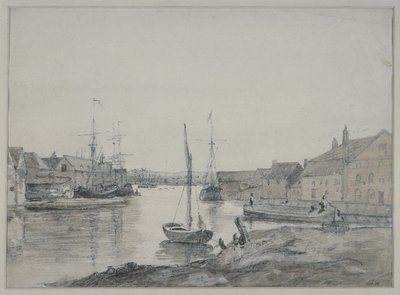 イプスウィッチのOrewellにある倉庫と配送 作： John Constable