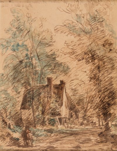 ウォーター・レーン、ストラトフォード・セントメアリー 作： John Constable