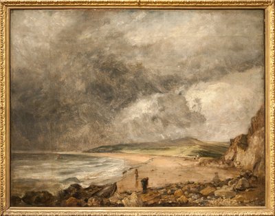 ウェイマス湾に近づく嵐 (キャンバスに油彩) 作： John Constable