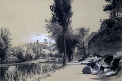 リンスレイドロックス、1837年6月23日（紙にペンとインクで洗って） 作： John Cooke Bourne