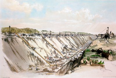 トリングカッティング、ロンドン＆バーミンガム鉄道、1837年6月17日1839 作： John Cooke Bourne