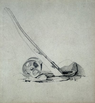 トラック、1830年代（ペンとインク、紙で洗う） 作： John Cooke Bourne