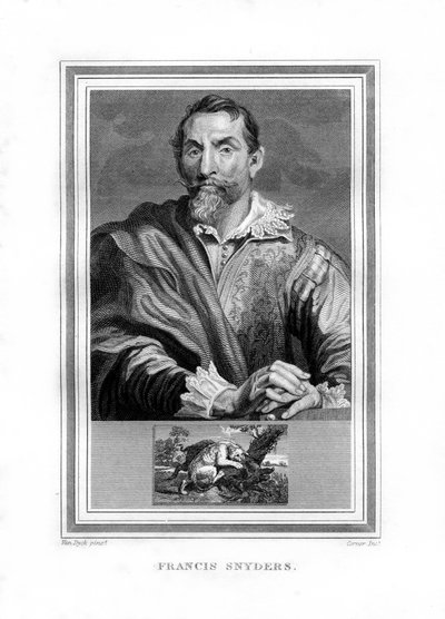 Frans Snyders、フランドルバロック時代の画家、1825年。 作： John Corner