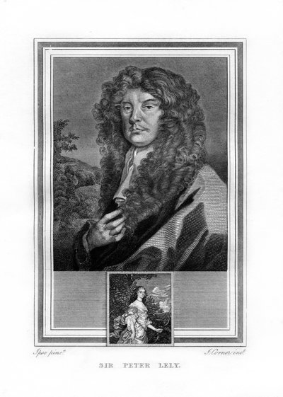 ピーターレリー卿、オランダ生まれの英国バロック時代の画家、1825年。 作： John Corner