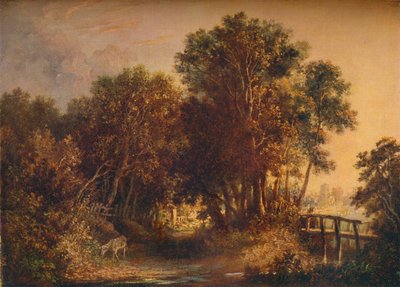 Wooded Lane、c1790 作： John Crome