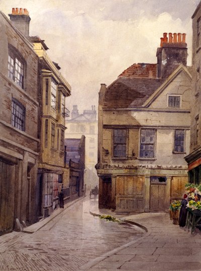 Bartholomew Close, London, 1889年 作： John Crowther