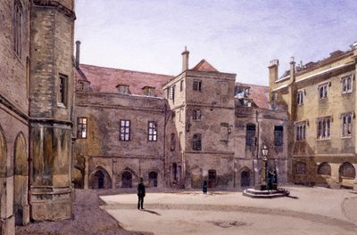 ロンドンのクライスト病院、1881年 作： John Crowther